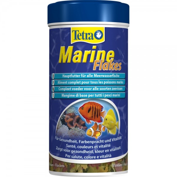 Корм для морских рыб Tetra Marine Flakes 250мл хлопья