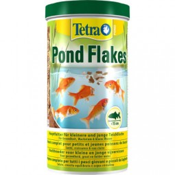 Корм для прудовых рыб Tetra Pond Flakes 1л хлопья для молодых рыб