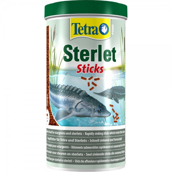 Корм для прудовых рыб Tetra Pond Sterlet Sticks 1л палочки для осетров и стерляди
