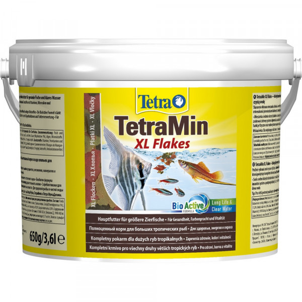 Корм для рыб TetraMin XL Flakes 3,6л крупные хлопья (ведро)