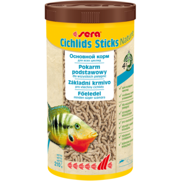 Сера Корм для цихлид в палочках CICHLIDs Sticks 1 л 210 г (S0210)