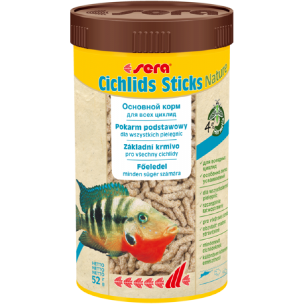 Сера Корм для цихлид в палочках CICHLIDs Sticks 250 мл 52 г (S0228)