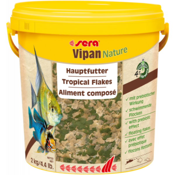 Сера Корм для рыб основной в хлопьях VIPAN NATURE 10000 мл 2 кг (крупные хлопья, ведро) (S32287) Сера Корм для рыб основной в хлопьях VIPAN NATURE 10000 мл 2 кг (крупные хлопья, ведро) (S32287)