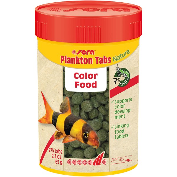 Сера Корм для сомов и донных рыб PLANKTON TABS 100 мл 65 г (275 таб) (улучшает окраску) (S0502)