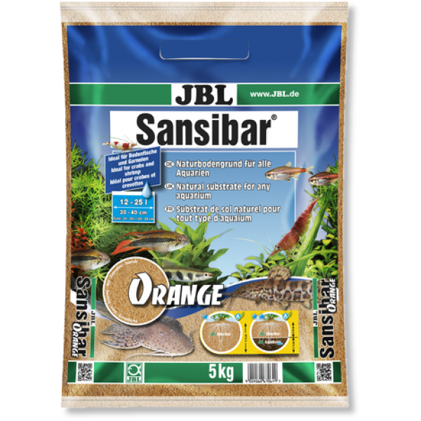 JBL Sansibar ORANGE - Декоративный грунт д/пресн и морских аквариумов, оранжевый, 5 кг
