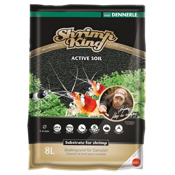 Грунт Dennerle Shrimp King Active Soil, 8л