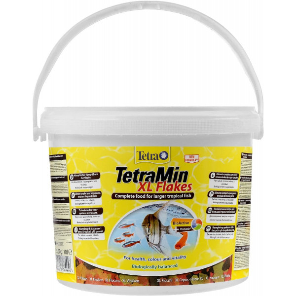 Корм для рыб TetraMin XL Flakes 10л крупные хлопья (ведро)
