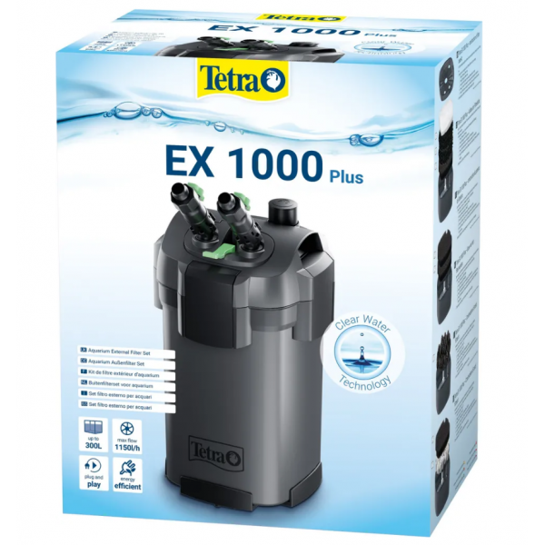 Фильтр внешний Tetra EX1000 plus, 1150л/ч, 10,5Вт на 150-300л