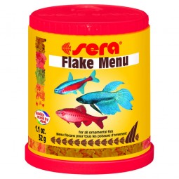 Сера Корм для рыб универсальный в хлопьях FLAKE MENU 150 мл 32 г (4 вида хлопьев) (S0060)