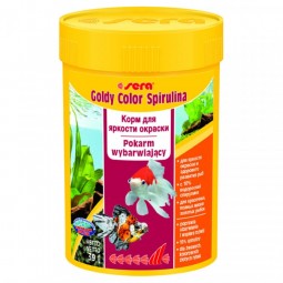 Сера Корм для золотых рыб в гранулах GOLDY Color Spirulina 100 мл 39 г (улучшает окраску) (S0881)