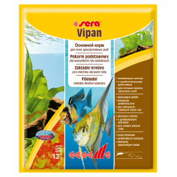 Сера Корм для рыб основной в хлопьях VIPAN NATURE  12 г (пакетик) (S0132)